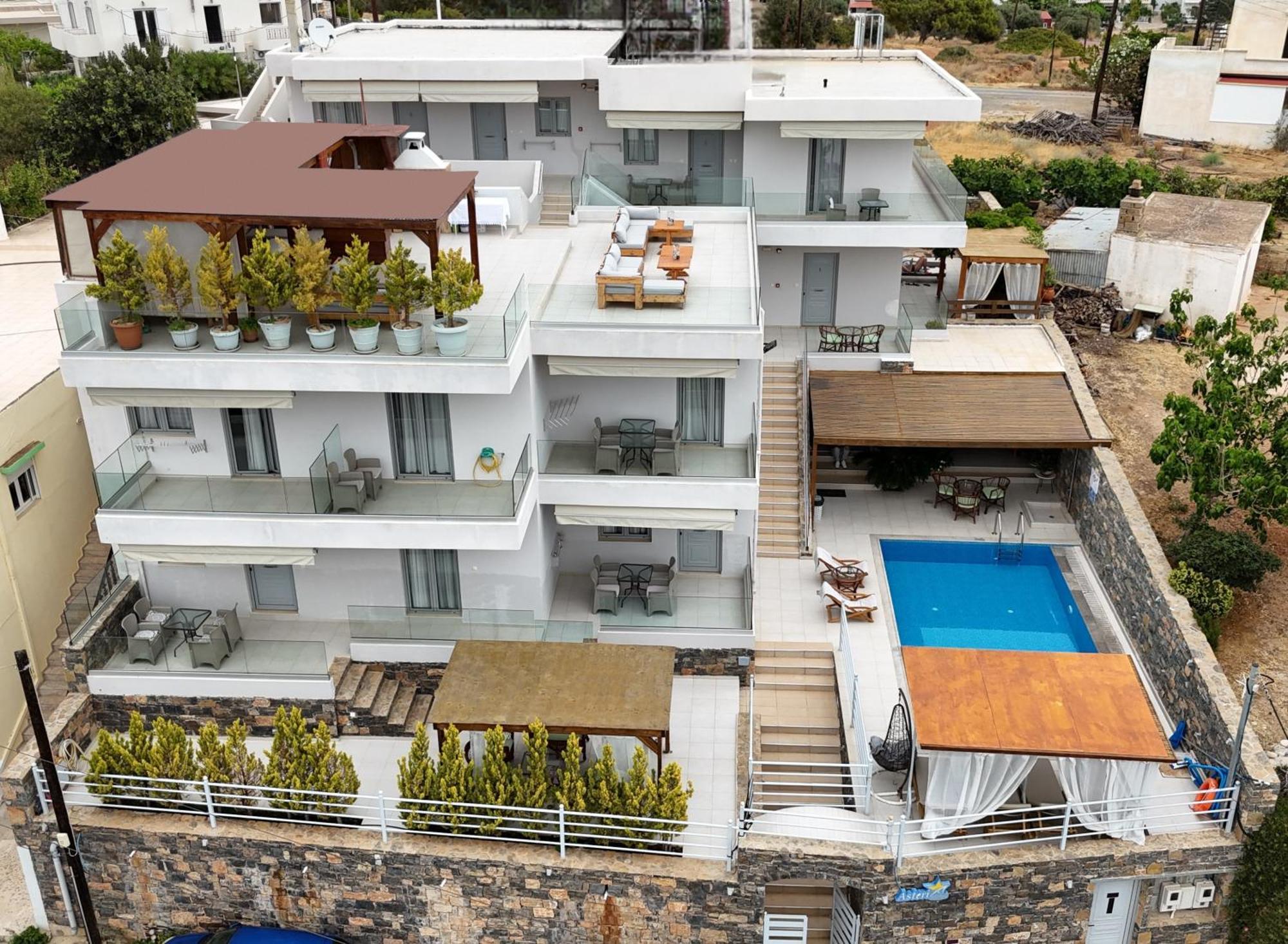 Asteri Apartments Und Studios Makrýgialos Exteriör bild